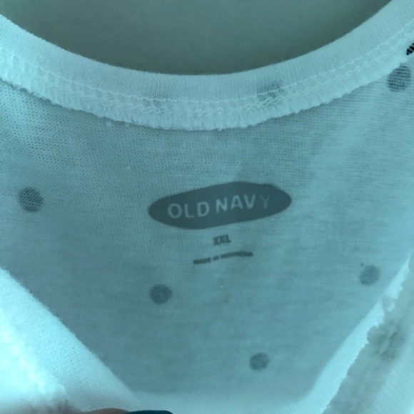 NWT Old Navy Plus Size White and Black Polka Dot Tank Top - Picture 4 of 6